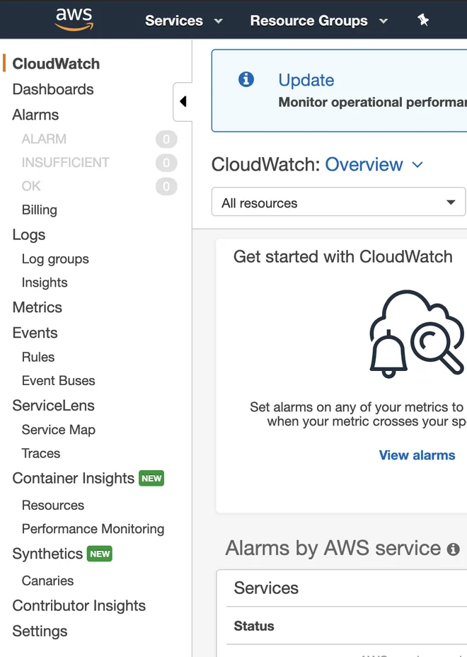 Thông báo chi phí với cloud watch aws