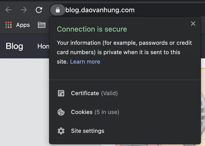 kiểm tra trang web bảo mật
