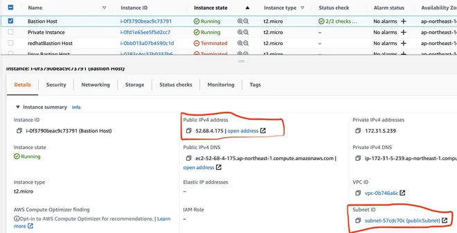 Bastion host trong public subnet