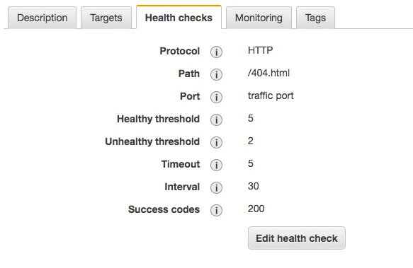 health check trong load balancer