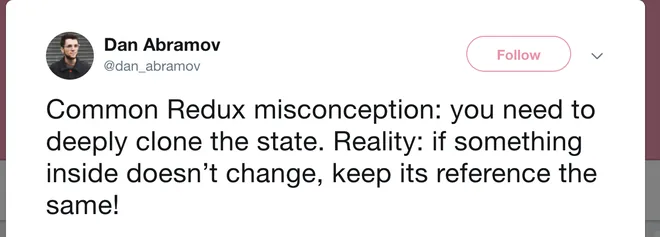 Dont use cloneDeep in react