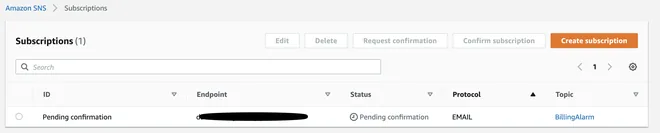 Thông báo chi phí với cloud watch aws