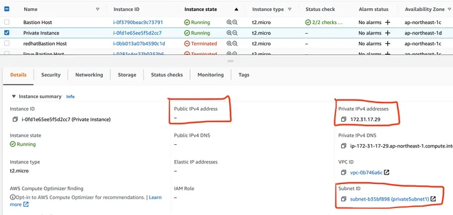 Tạo private instance trong private subnet