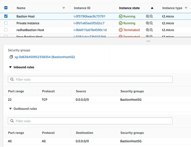 Tạo Bastion Host trong public subnet